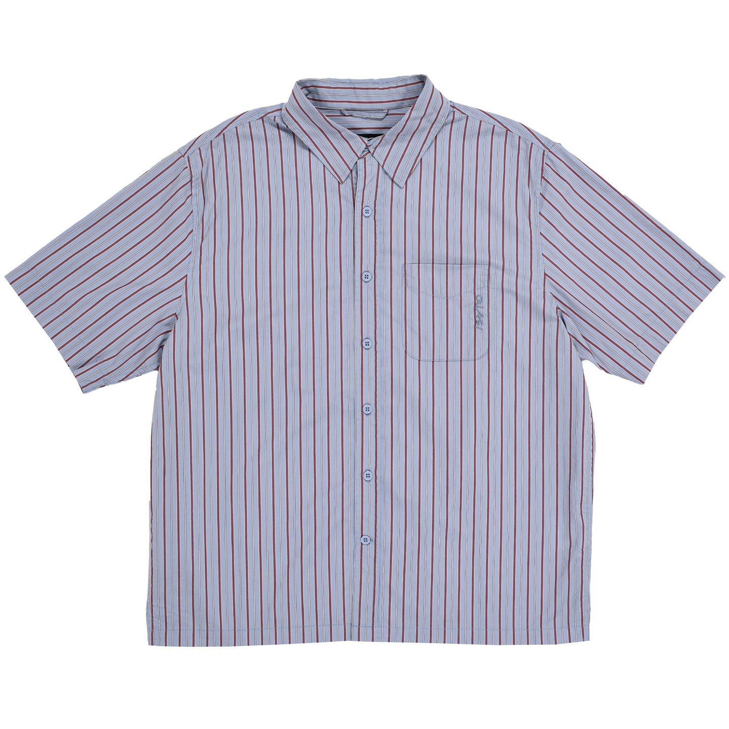 Kalvin Short Sleeve Button Up Shirt - Blue