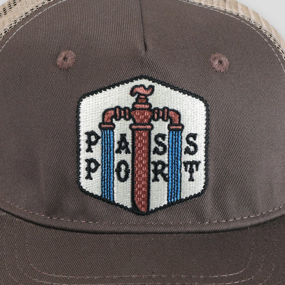 Passport Water Supply Workers Trucker - Brown