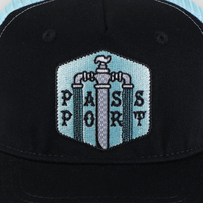 Passport Water Supply Workers Trucker - Black