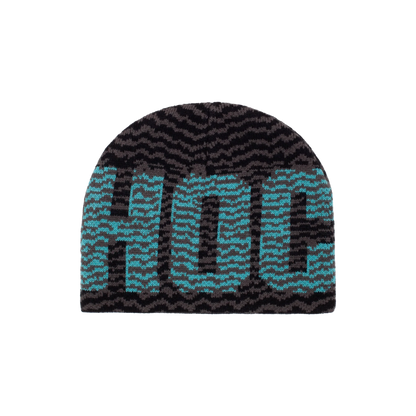 Hockey Zig Zag Skully Beanie - Black