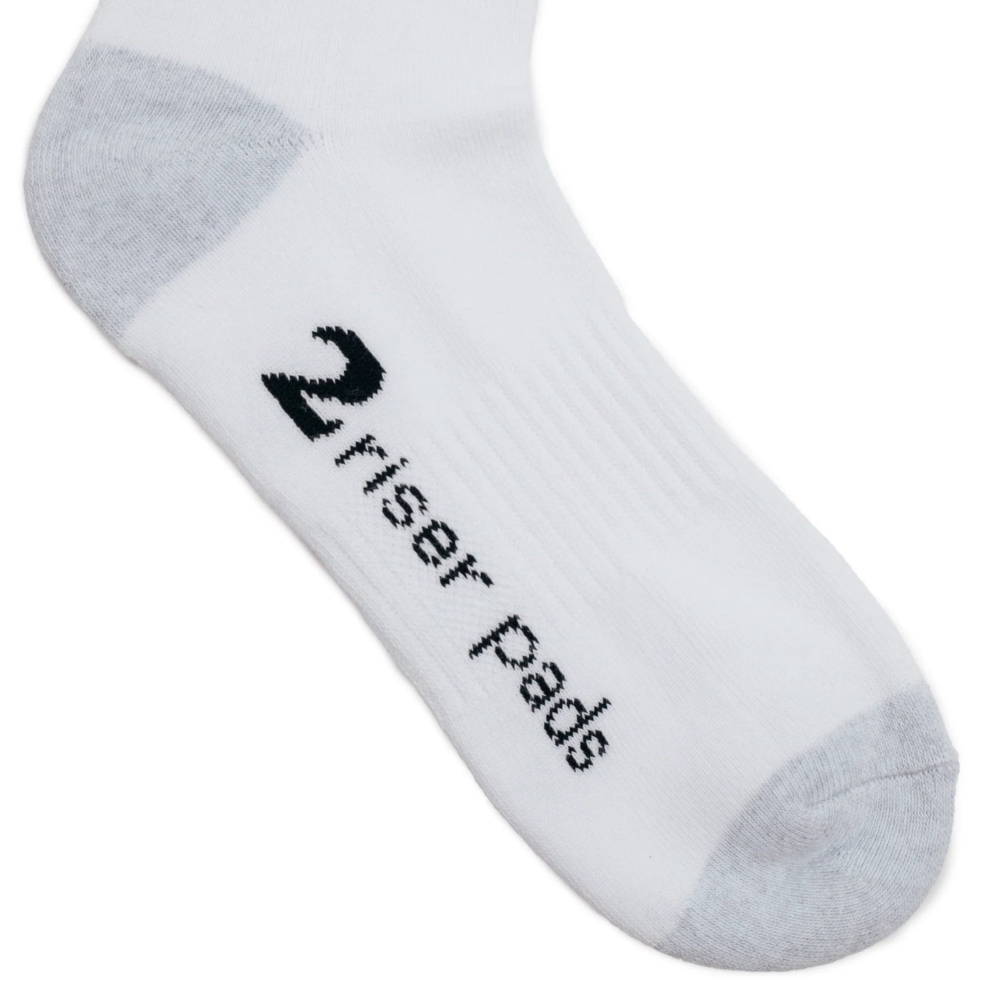 2 Riser Pads Logo Socks - White