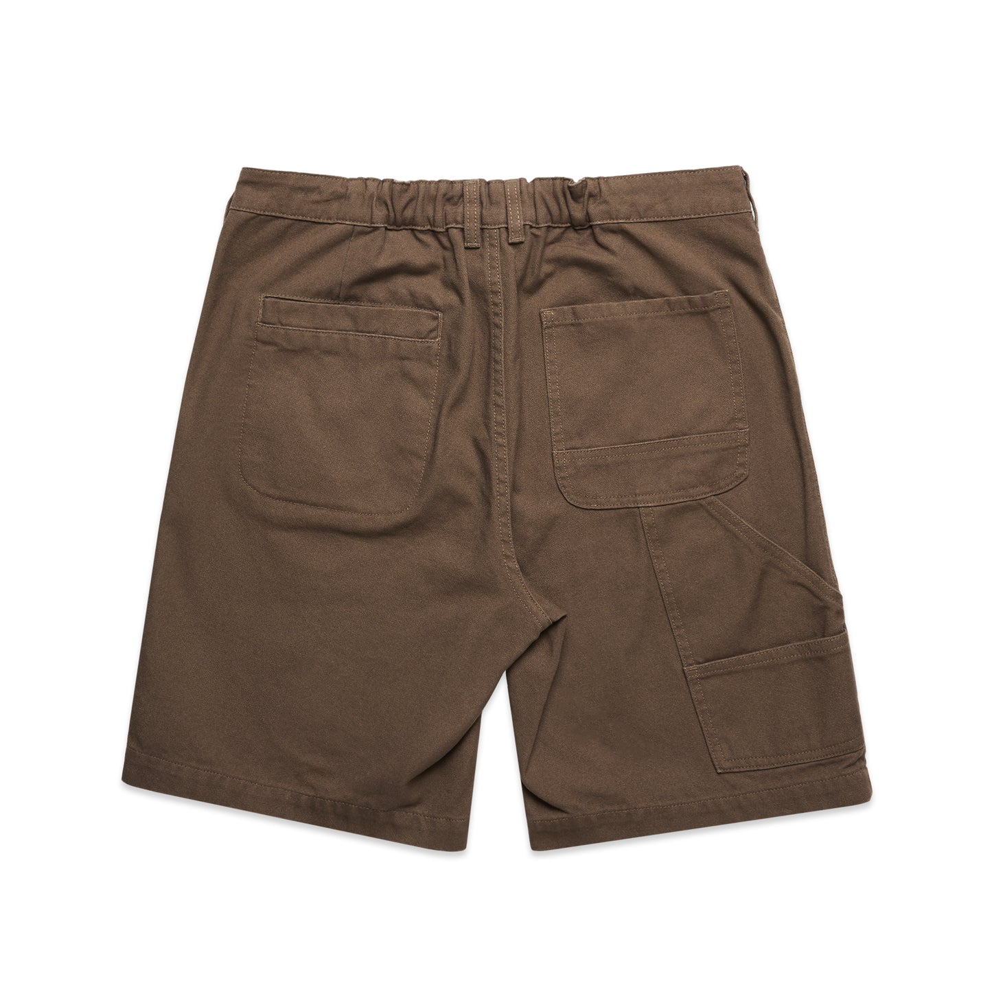 Time Machine Logo Canvas Shorts - Walnut