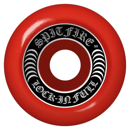 Spitfire Formula Four Lock-in Full Red Wheels 99a - 55mm