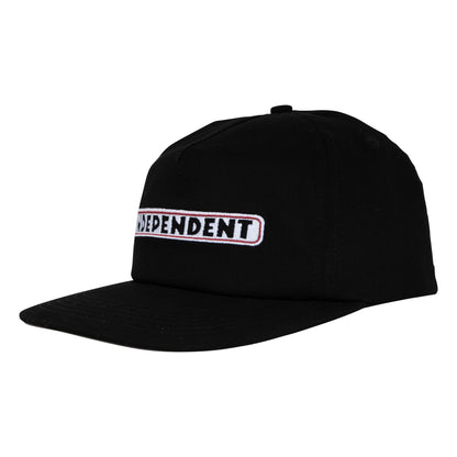 Independent Bar Logo Unstructured Hat - Black