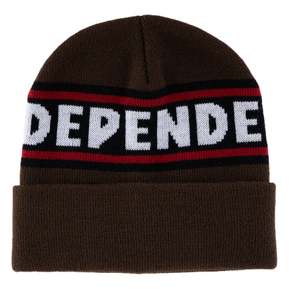 Independent Bar Logo Beanie - Brown