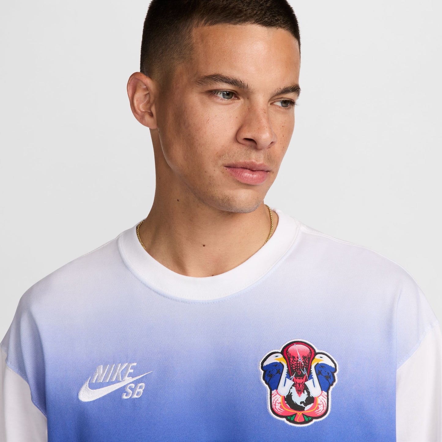 Nike SB Olympic Eagle Longsleeve Tee - White/Obsidian