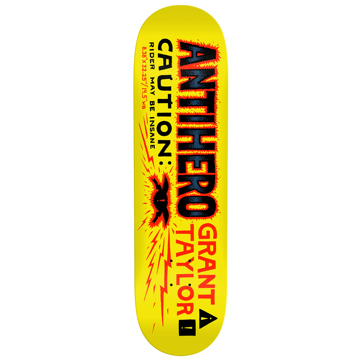 Anti Hero Grant Caution Deck - 8.38