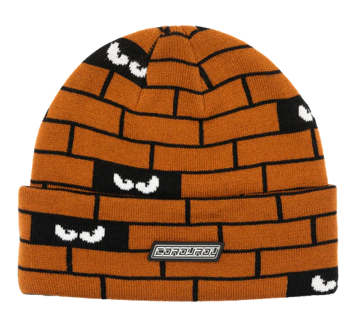 Corduroy Bricks Beanie - Rust