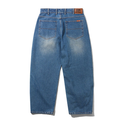 Butter Goods Baggy Denim Jeans - Distressed Indigo