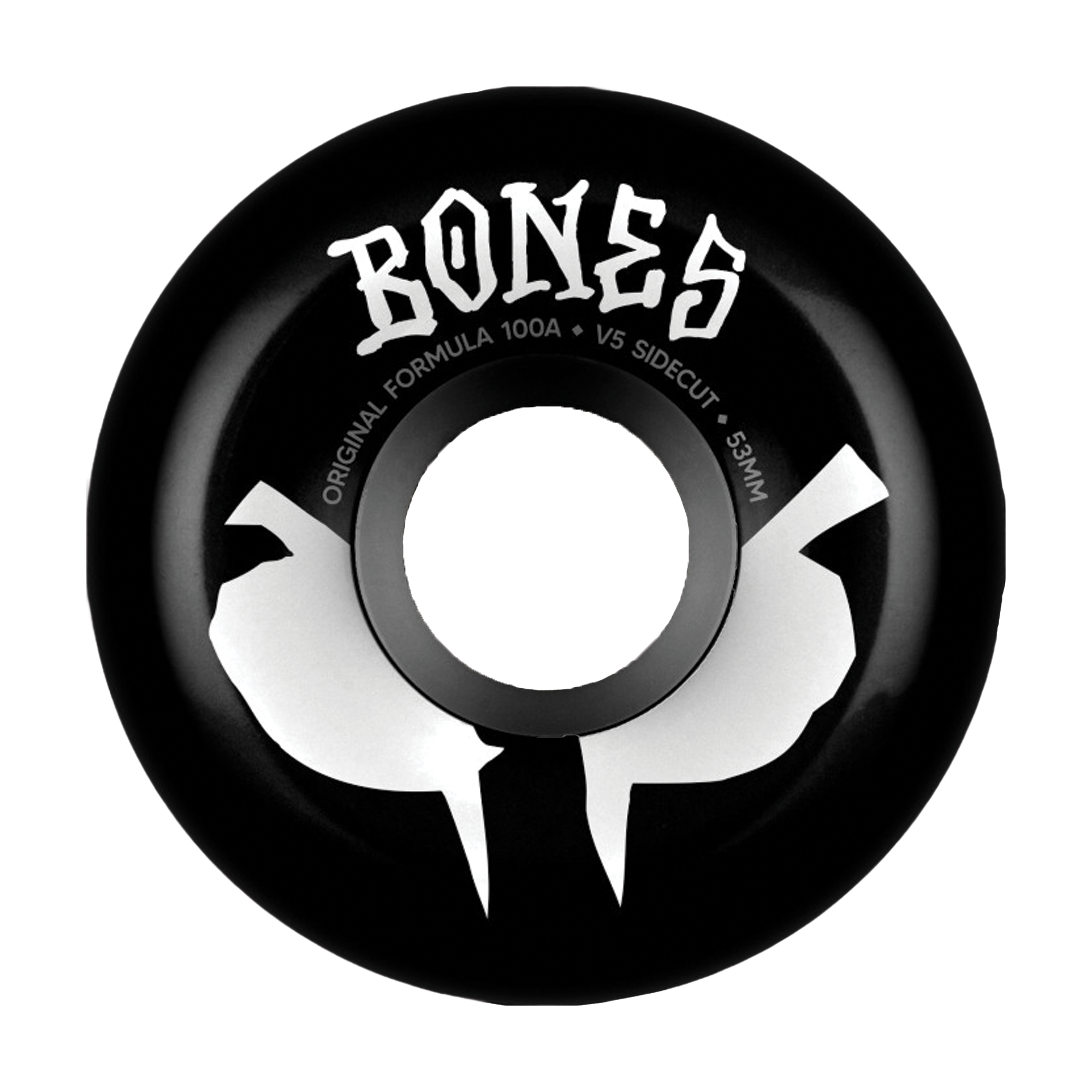 Bones OG V5 Sidecuts 100A Wheel Black - 53mm – Time Machine Skateshop