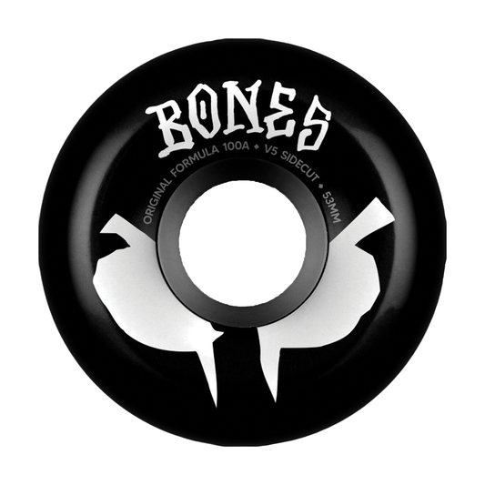 Bones OG V5 Sidecuts 100A Wheel Black - 53mm