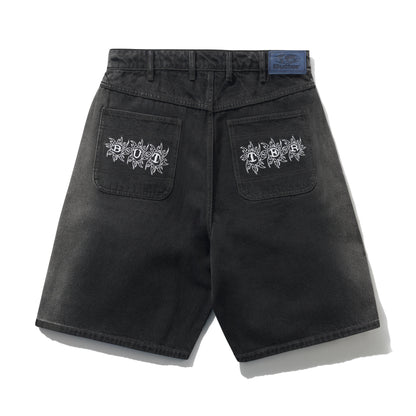 Butter Goods Bronco Denim Shorts - Washed Black