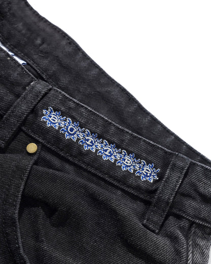 Butter Goods Bronco Denim Shorts - Washed Black