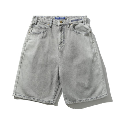 Butter Goods Bronco Denim Shorts - Washed Grey