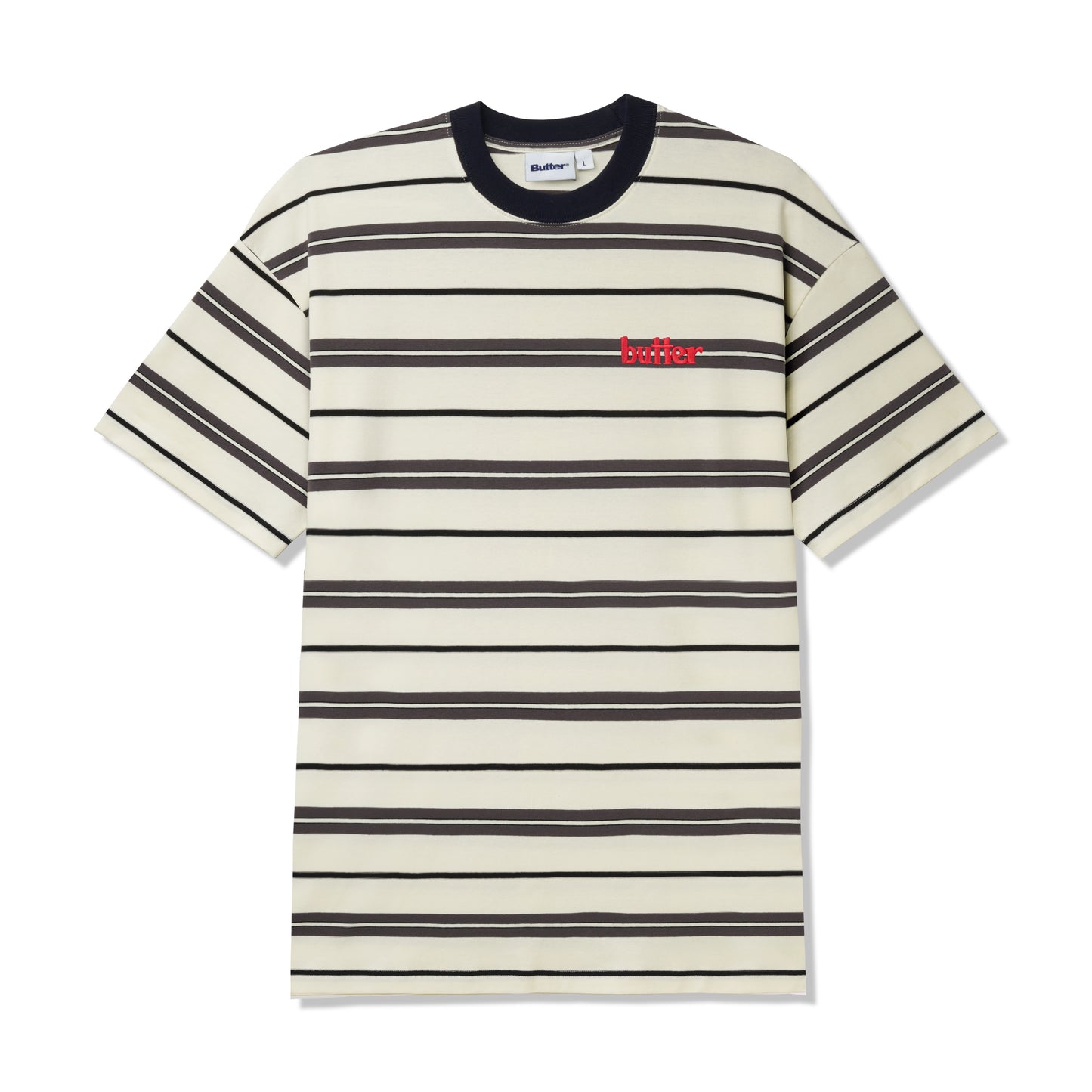 Butter Goods Bryce Stripe Tee - White