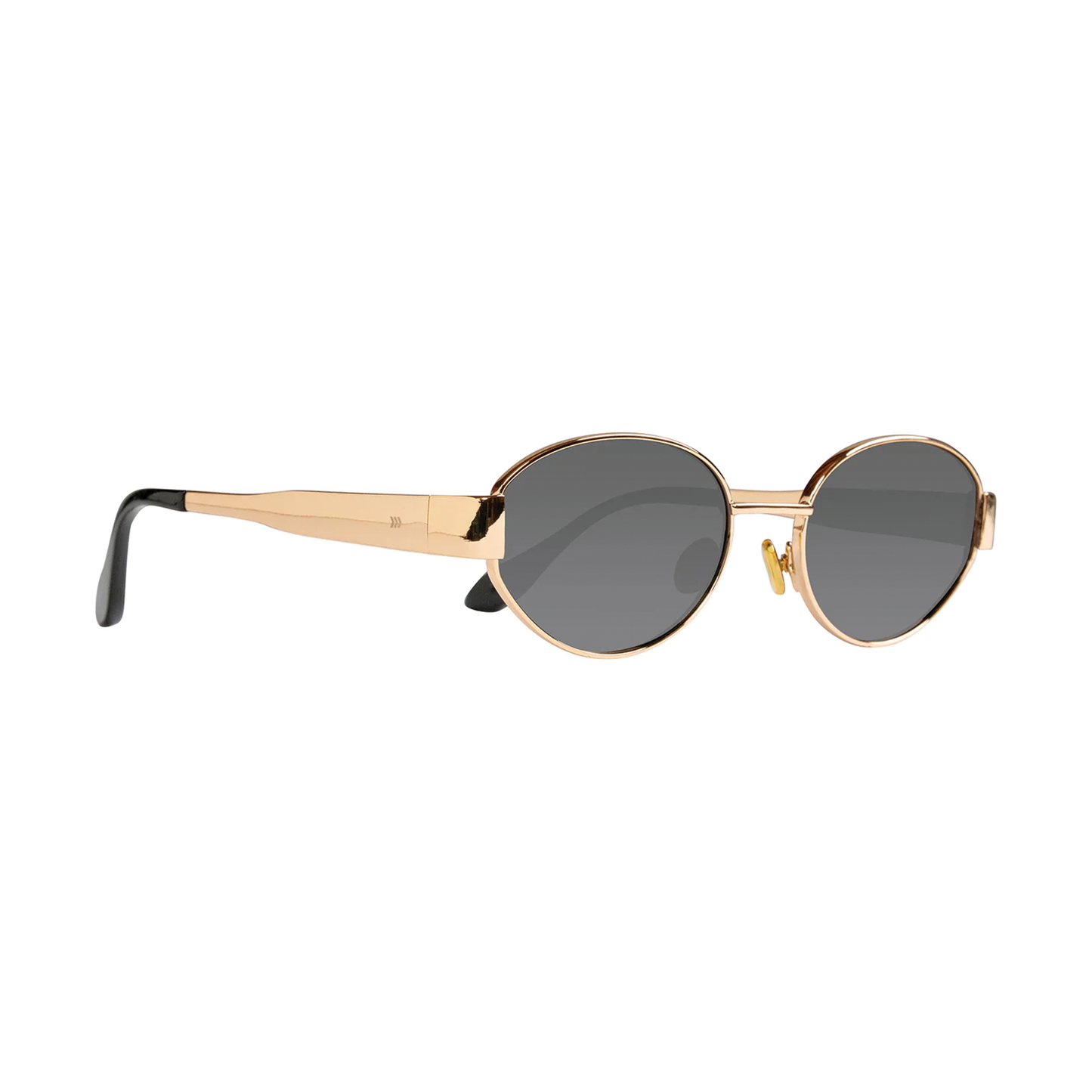 Cassette Harmony Sunglasses - Gold / Polarized Smoke Lens