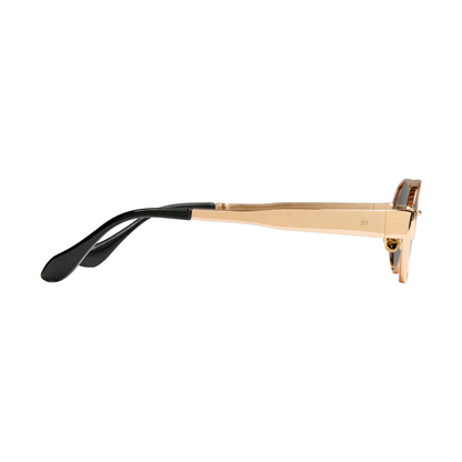 Cassette Harmony Sunglasses - Gold / Polarized Smoke Lens
