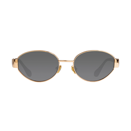 Cassette Harmony Sunglasses - Gold / Polarized Smoke Lens