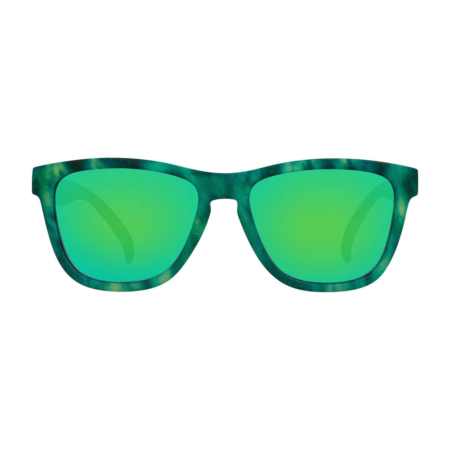 Cassette Easy Livin' Sunglasses - Amazonian Tortoise / Polarized Green Mirror Lens