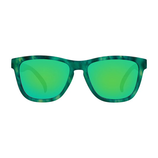 Cassette Easy Livin' Sunglasses - Amazonian Tortoise / Polarized Green Mirror Lens