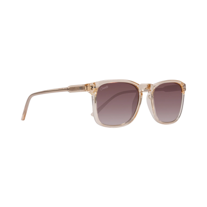 Cassette Playlist Sunglasses - Champagne / Polarized Gradient Tea Lens
