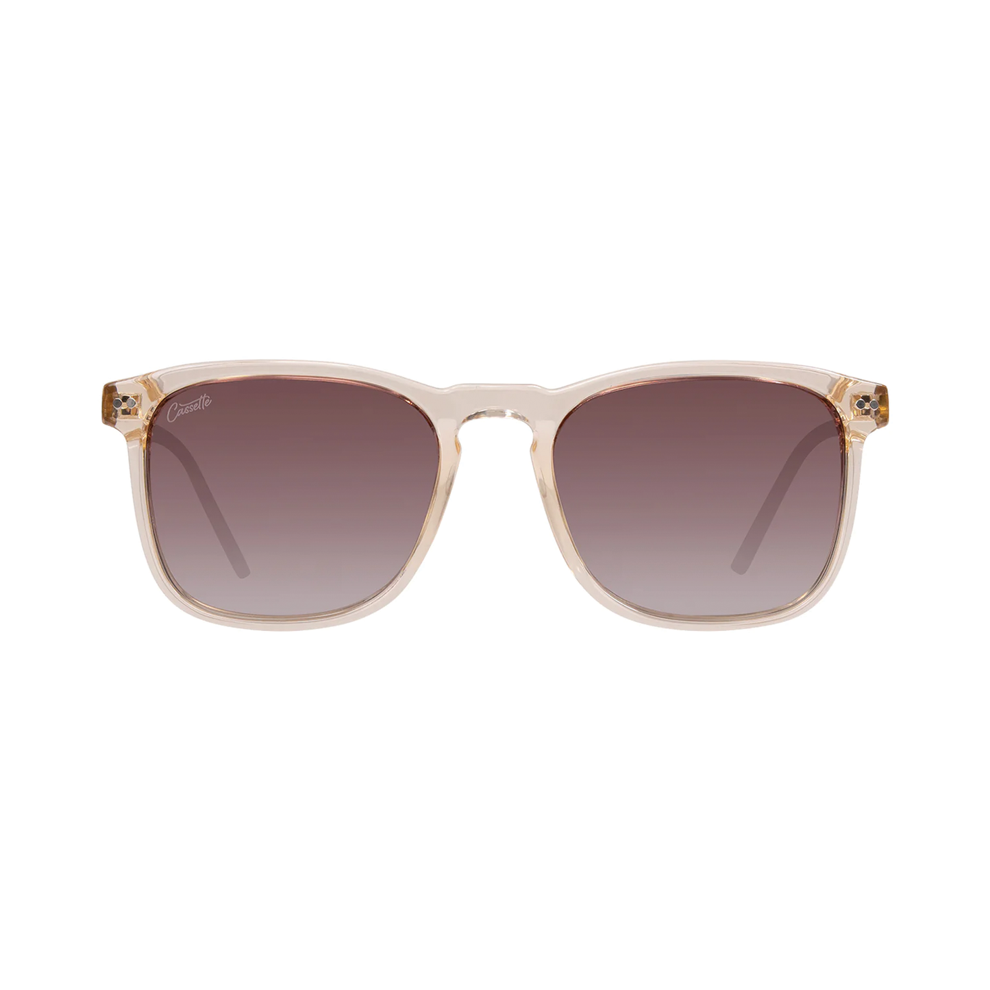 Cassette Playlist Sunglasses - Champagne / Polarized Gradient Tea Lens