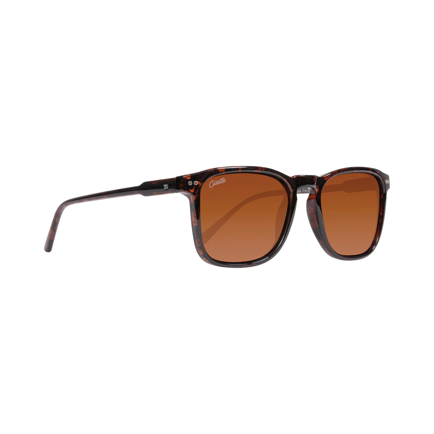 Cassette Playlist Sunglasses - Splatter Tortoise / Polarized Brown Lens