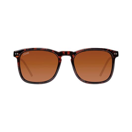 Cassette Playlist Sunglasses - Splatter Tortoise / Polarized Brown Lens