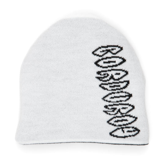 Corduroy Cobweb Reversible Skully - Black