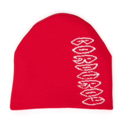 Corduroy Cobweb Reversible Skully - Red