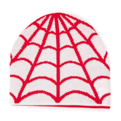 Corduroy Cobweb Reversible Skully - Red