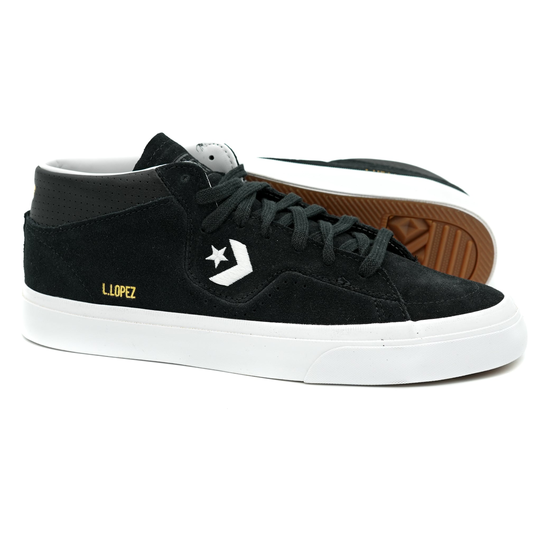 Converse Louie Lopez Pro Mid Black White 8