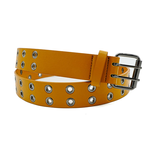 Loosey Camel Grommet Belt