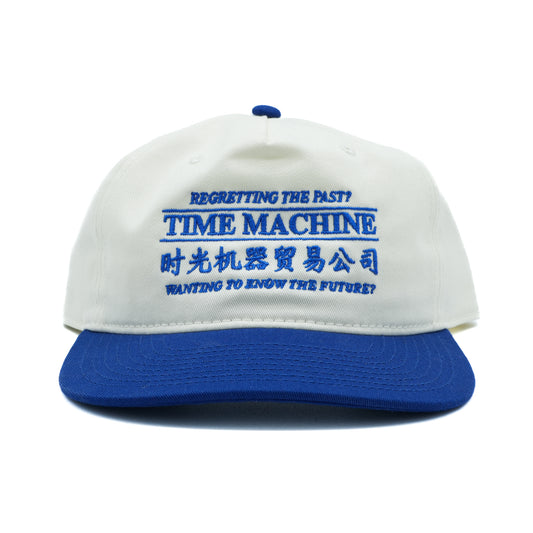 Time Machine Advertisement Hat - Cream/Royal