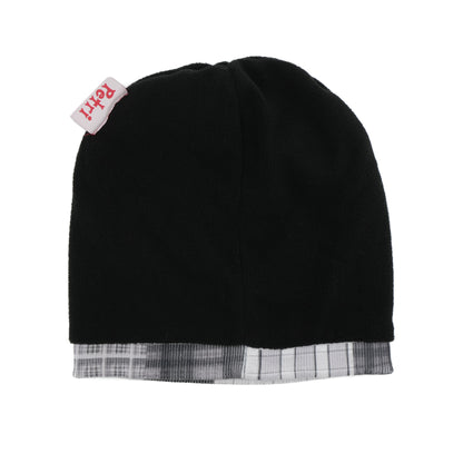 Petri Plaid Beanie - Black / White