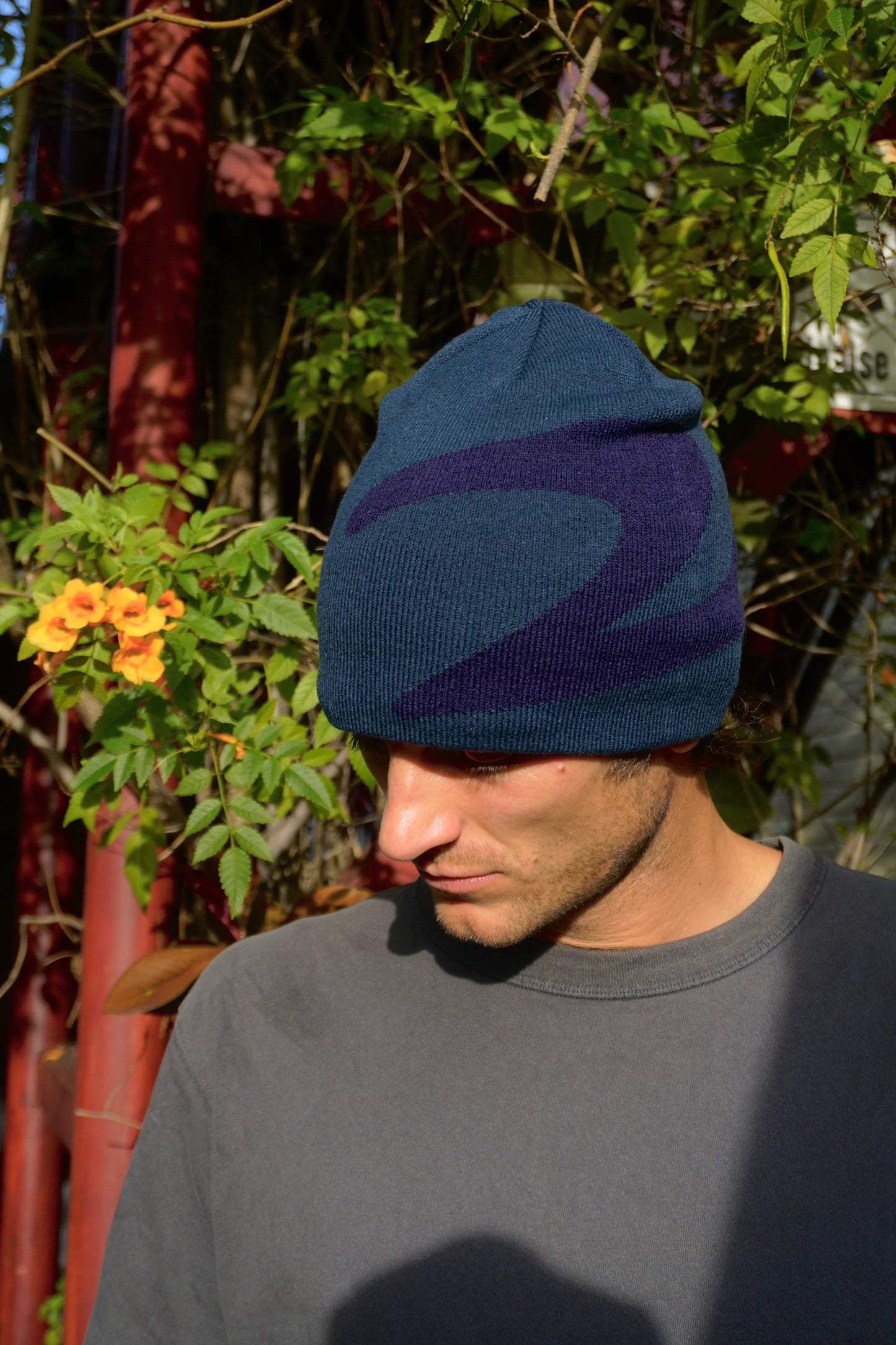 2 Riser Pads Skully Beanie - Navy