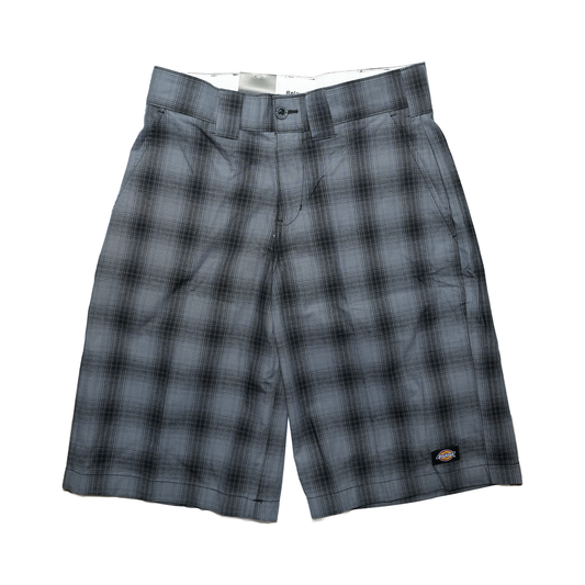 Dickies Plaid Relaxed 13" Work Shorts - Black