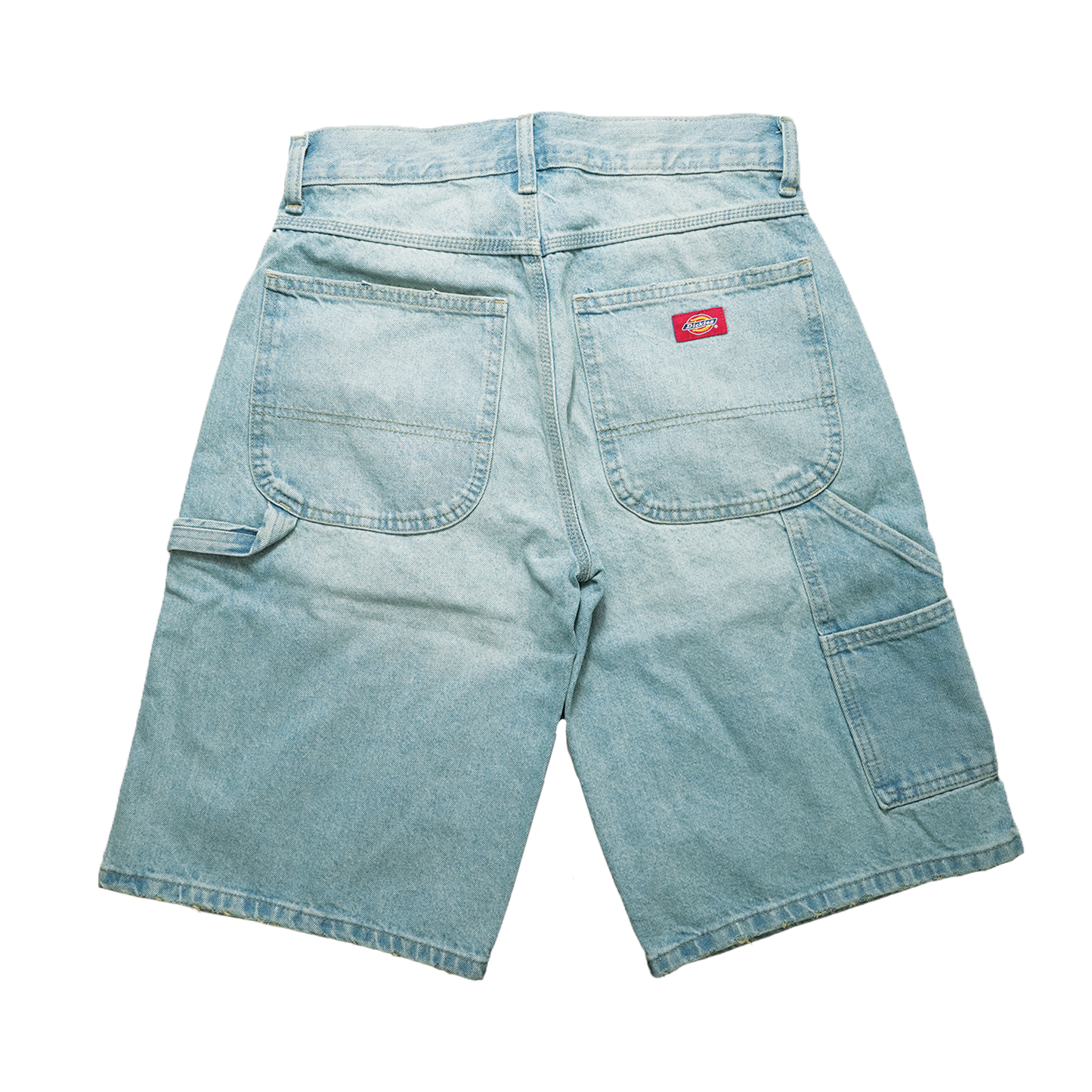 Dickies Worn In Relaxed 13" Denim Shorts - Light Wash