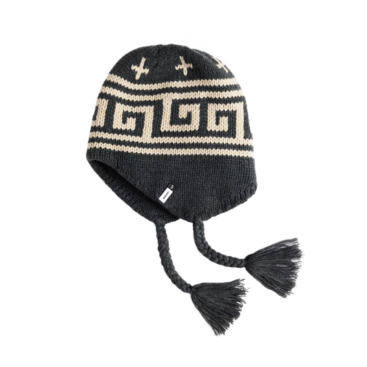Autumn Niseko Earflap Beanie - Charcoal Grey