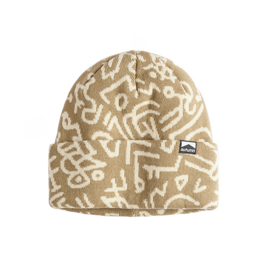 Autumn Soul Camo Beanie - Chinchilla
