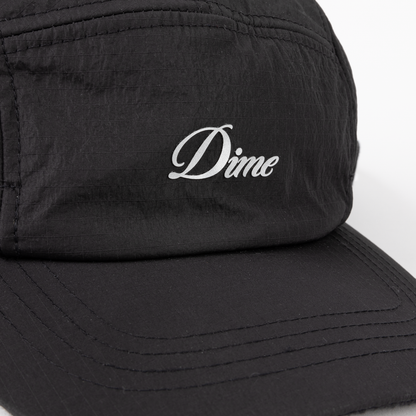 Dime Cursive Earflap Cap - Black