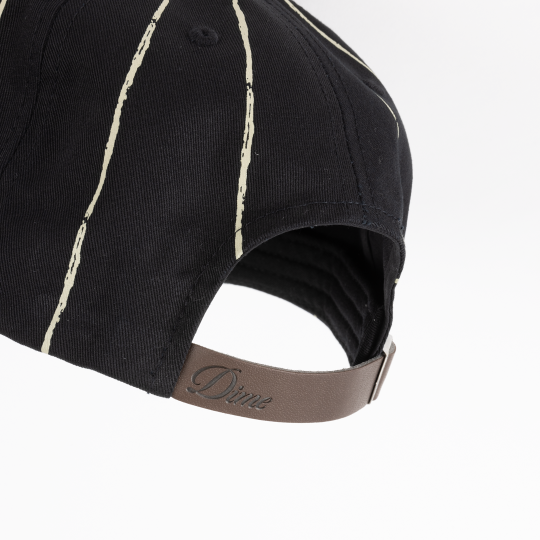Dime Pinstriped Worker Cap - Black