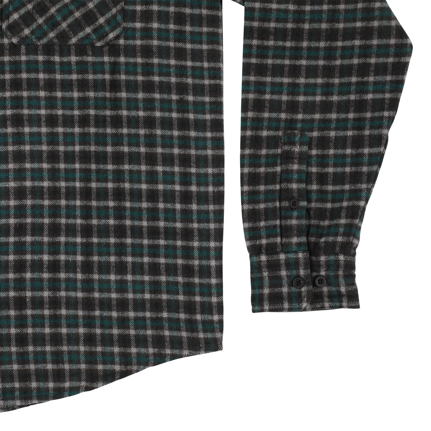 Independent Belmont Flannel Top - Teal / Grey / Black
