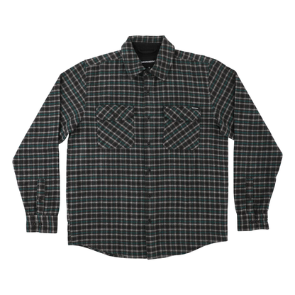 Independent Belmont Flannel Top - Teal / Grey / Black