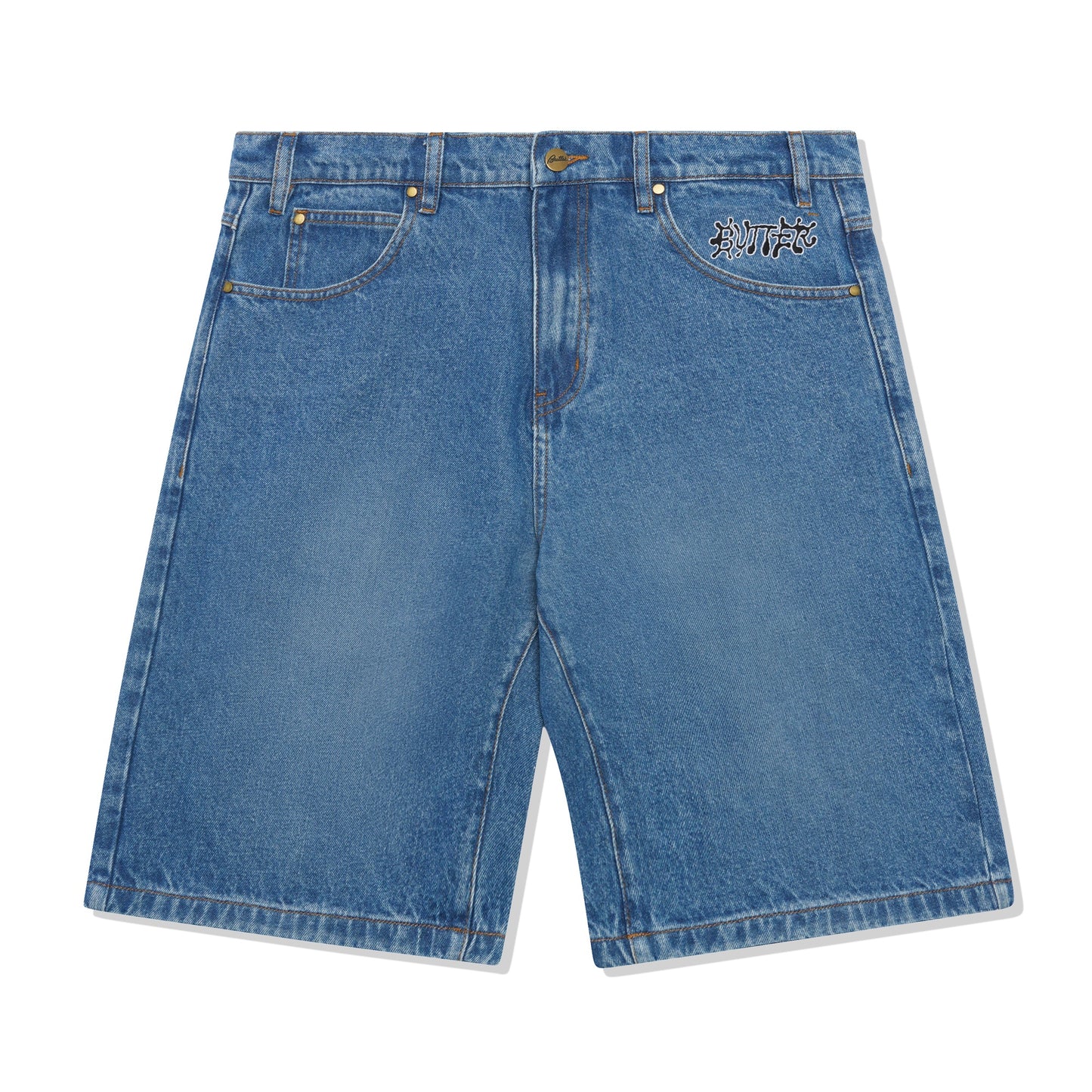 Butter Goods Ink Denim Shorts - Worn Blue