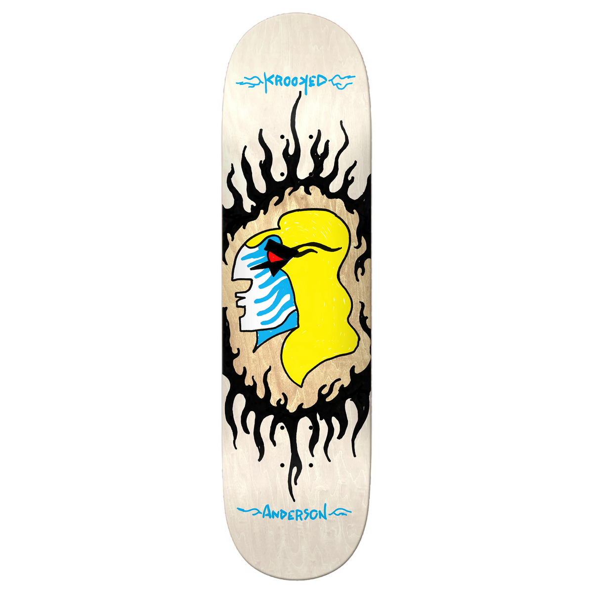 Krooked Manderson Pink Flame Deck - 8.38