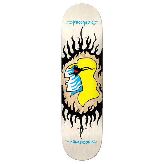 Krooked Manderson Pink Flame Deck - 8.38