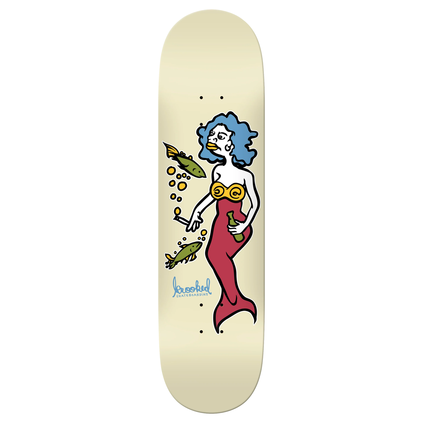 Krooked Mermaid Cream DBX Deck - 8.5