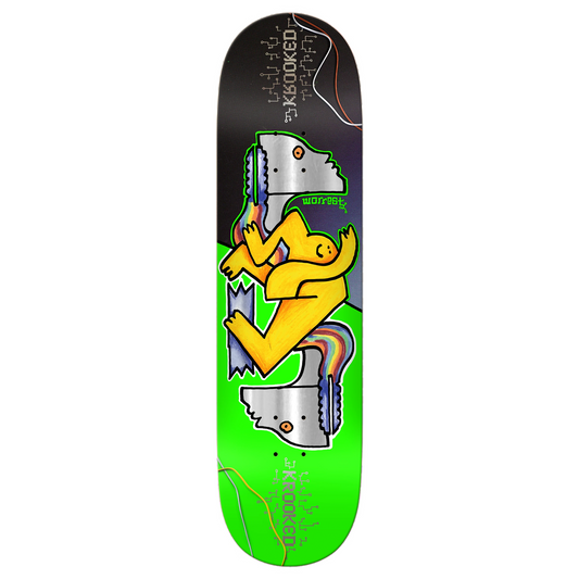 Krooked Worrest Neon Robot Slick Twin Deck - 8.3