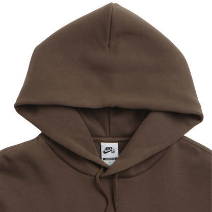 Nike SB Essential Logo Fleece Hoodie - Dark Hazel / White